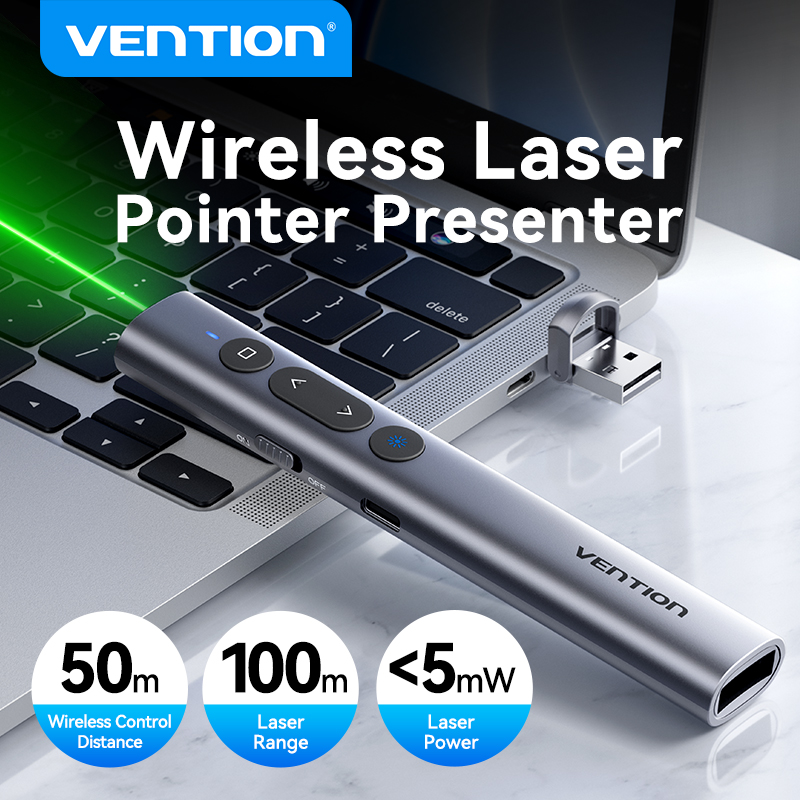 Presentation Remote Laser - Presensacyjny bezprzewodowy wskaźnik laserowy 100m 2.4Ghz