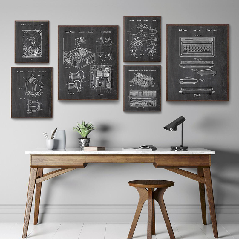 6 szt. Zestaw vintage'owych pl – Office Tech Setup recenzja i cena