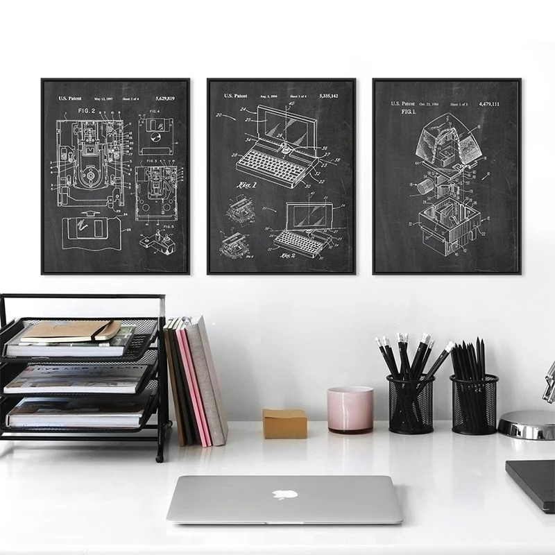 6 szt. Zestaw vintage'owych pl – Office Tech Setup recenzja i cena