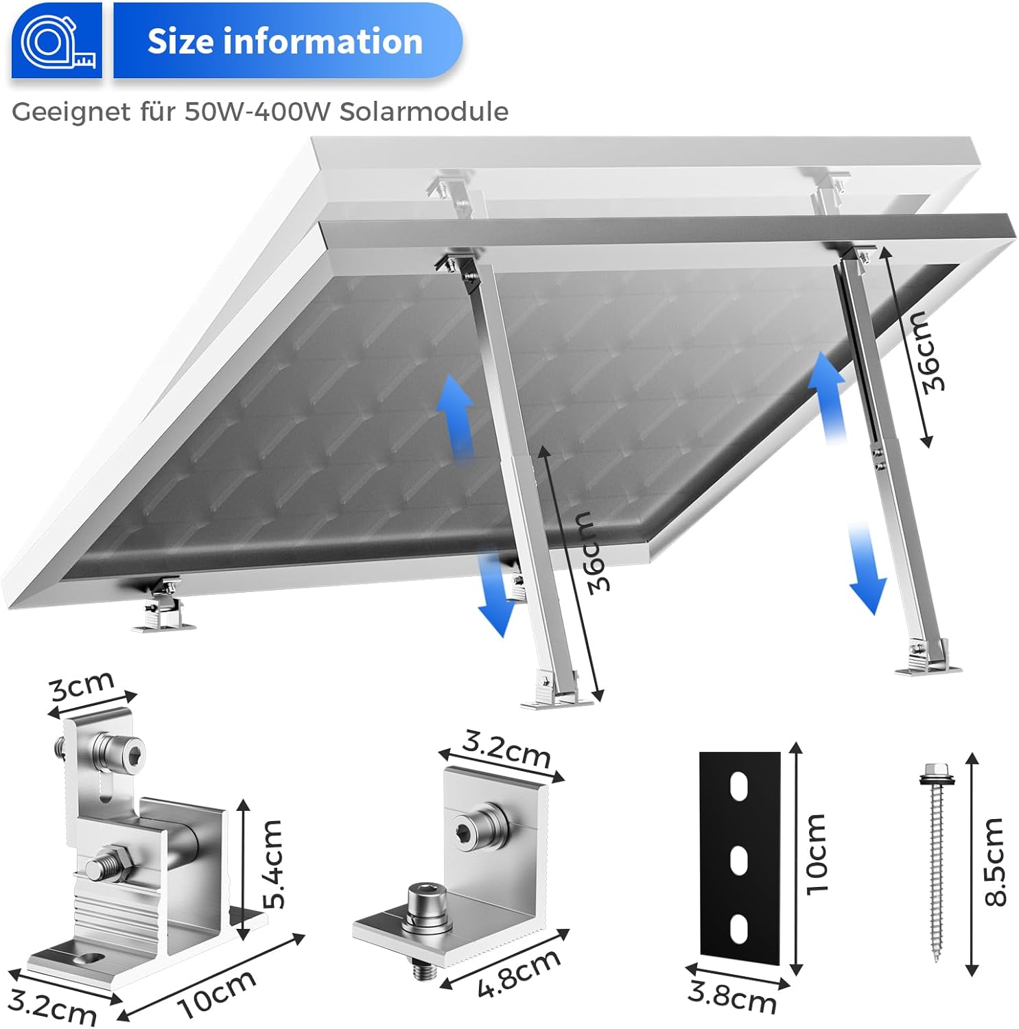 2 zestawy regulowanych wsporni – Flat Panel Mount Tilt recenzja i cena